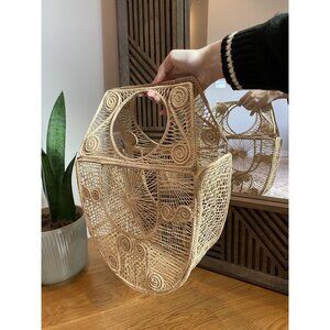 Macrame Summer Beach Bag Boho Woven Tote Natural